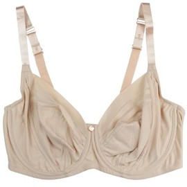 New Ladies Underwired Full Cup Bra Girls Firm Support Nude Beige Skin UK Womens Regular and Plus Size (Nude, 40G)