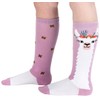 Sock It To Me Juniors Llama Queen Knee High Socks,
