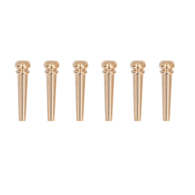 6PCS Guitar Bridge Pin Copper Acoustic Guitar Bridge Pins Peg