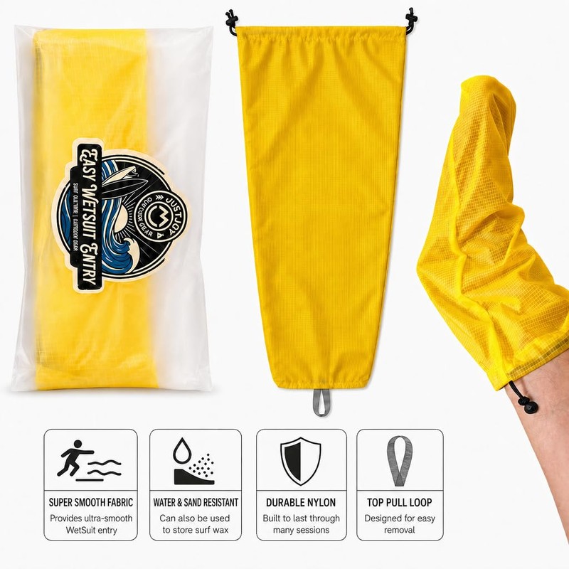 JustJoy Wetsuit Changing Sock，Easy Wetsuit Entry.