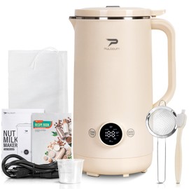 8 in 1 Nut Milk Maker Machine,(27oz/800ml) Soy Milk Maker for Homemade Almond, Oat, Coconut, Juice, Milkshake, Grains, Creamy Soup, Plant Based and Non Dairy Beverages with Delay Start/Self-Cleaning