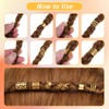 Tyqour Pack of 48 Gold Dreadlocks Jewellery, Gold Braids Jewellery,
