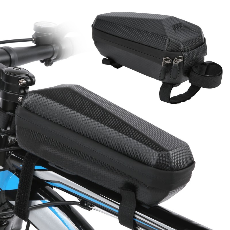 Bicycle Front Frame Bag Waterproof Hard Shell Bike Top Tube
