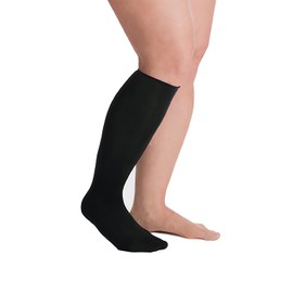 Juzo Short Stretch Compression Wraps, Knee High Liner, Closed Toe, Black | Medical Wrap Bandage for Treatment of Moderate to Extreme Varicosities, Edema & Lymphedema | 3X-Large