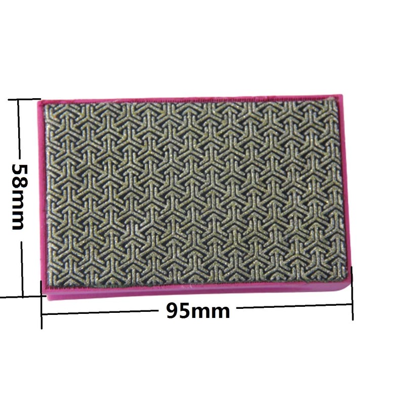 Diamond Hand Pad, 100 Grit Diamond Hand Polishing Pad Electroplated