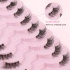 Sixstarhair Half Lashes Natural Looking Cat Eye Lashes with Clear