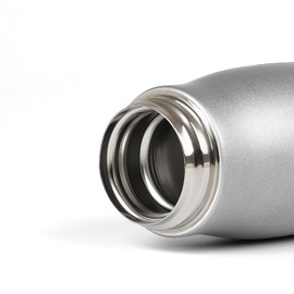 Small Water Bottle 12 oz, Dusgut Insulated Water Bottle,Stainless Steel,Wide Mouth Portable Lid,Silver