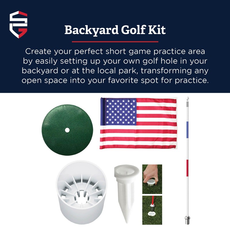 Regulation Flagstick, Cup, & Pin Set – Elevate Your Backyard
