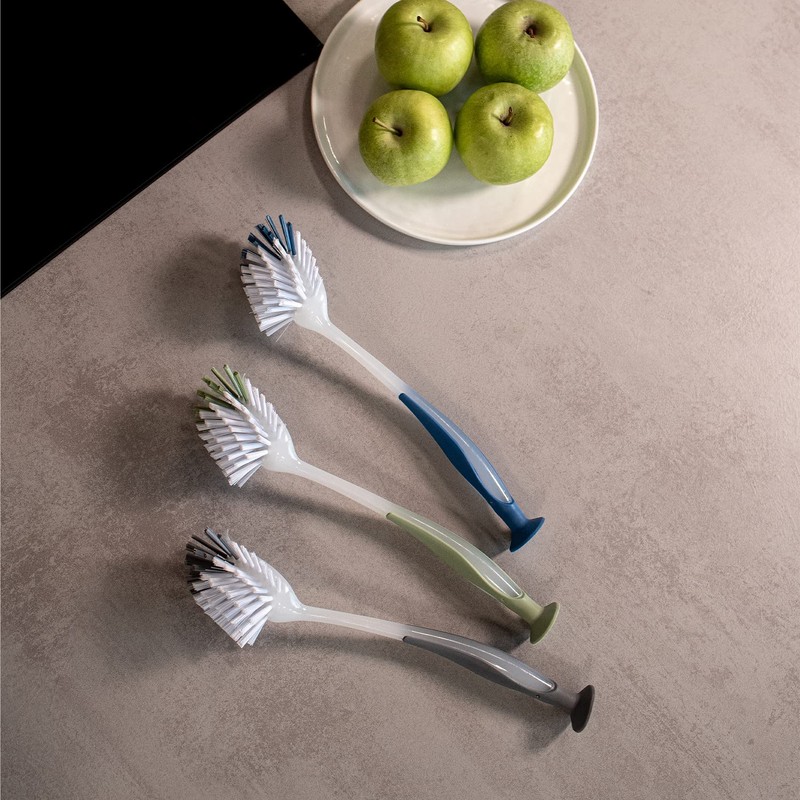 Sorbo Dish Brush with Suction Cup, Multi-Colour, 29 x 7.5