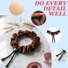 2 PCS Adjustable Hair Ties for Thick Hair, Large Satin