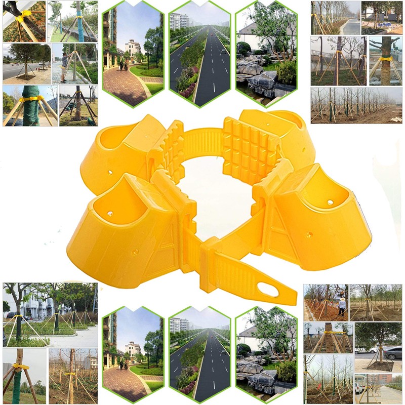 Tree Stake Kit Adjustable Plastic Support Staking for Young Tree