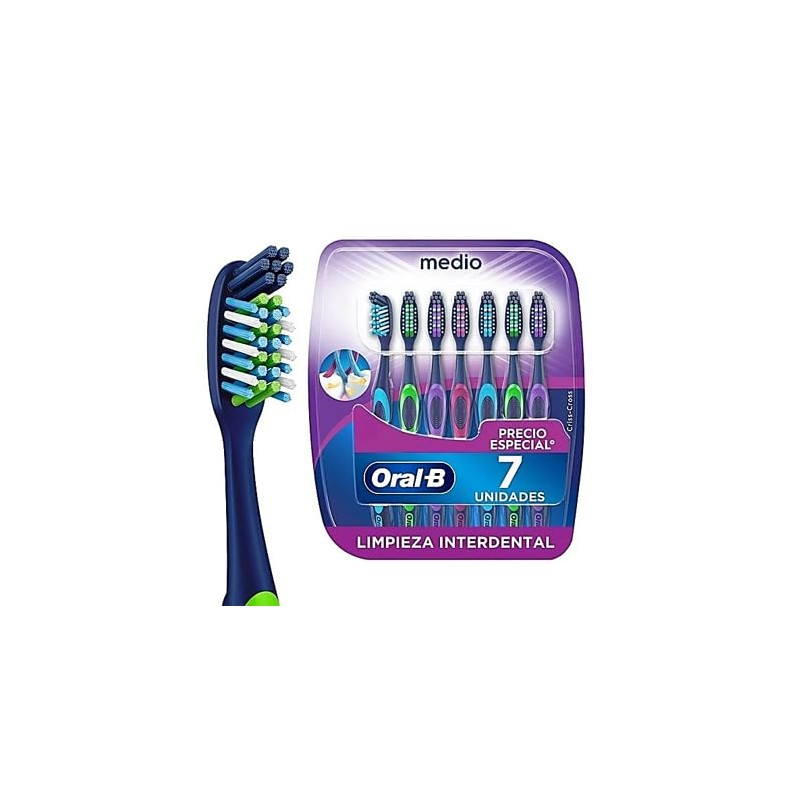 Cepillo Dientes Oral Criss Cross Medio Paquete Pzas Cerdas Inteligentes