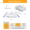 Adetu 4 Inch Anti-Glare LED Downlight,Dimmable Ceiling Light with 5CCT