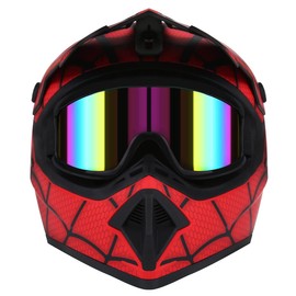Senhill Dirt Bike Helmets Motocross Helmet ATV Helmet with Goggles for Unisex Youth Kids DOT/FMVSS 218 Approved (S)