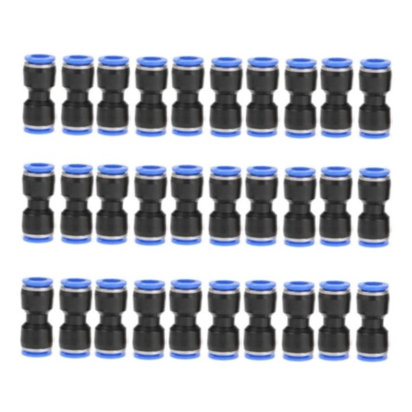 Straight Push Connectors, Quick Release Plastic Push to Connect Fittings