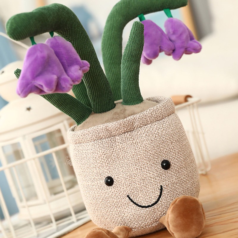 Potted Plush Decoration Cute Plants Plush Toy Skin Friendly Stuffed
