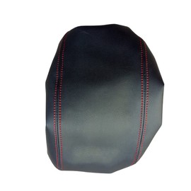 AAGiiLEEYO Car Center Armrest Covers Fit for 2011-2021 Jeep Grand Cherokee Black with Red Stitches Leather Covers Center Console Covers