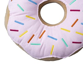 Mabel Home Throw Pillow 14" , Donut, 3D Digital Print Decorative Comfortable Soft Plush Funny Food Shaped Pillow, Seat Pad Cushion for Couch, Chair, Floor, Sofa (Pink)