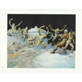 1996 full Color Plate "Leaping Lizards" by Frank Frazetta Fantastic GGA Print