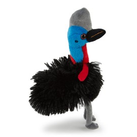 Zappi Co Cassowary Plush Toy (20cm Height) - Soft, Huggable Safari Companion, Eco-Friendly, Perfect for Young Animal Lovers, 100% Recycled