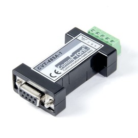 COMMFRONT Industrial Slim RS232 to RS485 Converter, Port-Powered, Built-in Selectable 120-Ohm Terminator, 600W Surge and 15kV ESD Protection