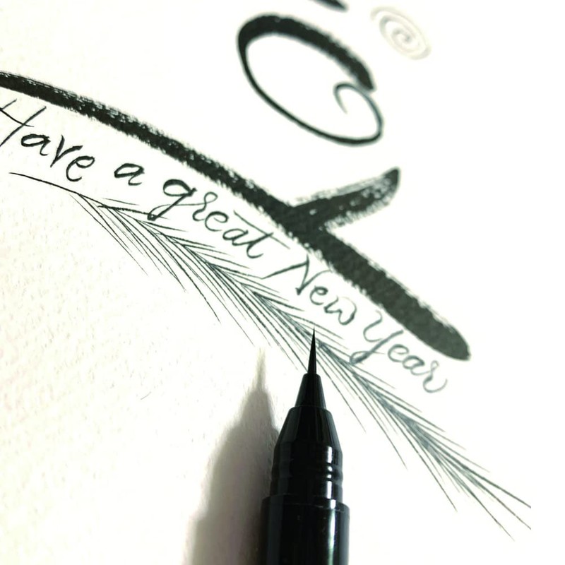 Kuretake ED101-010 Brush Pen, Love Liner, Ultra Fine Point, Black