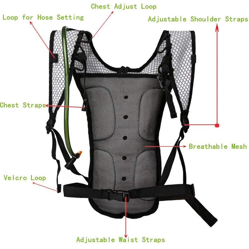 Baen Sendi Hydration Pack with 2L Backpack Water Bladder -