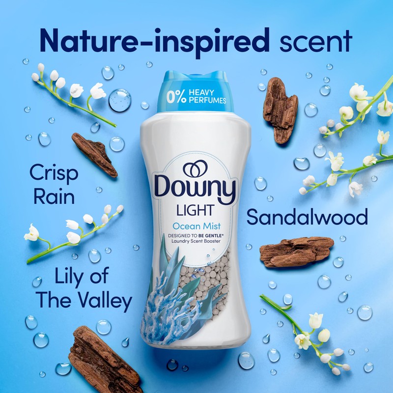 Downy Light Laundry Scent Booster Beads, Ocean Mist Scent, 24