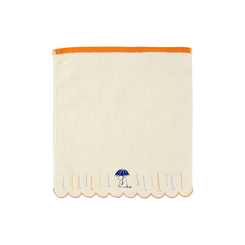 Marushin 1405031800 Moomin Hand Towel, Rain and Umbrella, Northern Europe