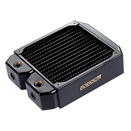 Alphacool NexXxos XT45 Full Copper Radiator, 140mm, Single Fan, Black