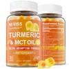 NEVISS Turmeric Gummies 1000mg w/MCT Oil C8 C10, Organic Antioxidant,
