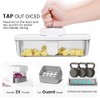 KEOUKE 8-in-1 Vertical Vegetable Chopper Mandoline Slicer with Container White