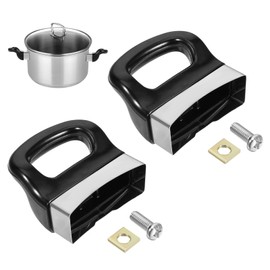 Giantree 2 Pcs Pot Short Side Handles, Replacement Pot Handle, Side Metal Pressure Pan Handle Ear, Replacement Universal Pan Handles for Home Kitchen Cookware