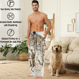 visesunny Men's Pajama Bottoms Cotton Lightweight America Cowboy Western Casual Lounge Pants with Pockets Soft Sleep Pj for Men