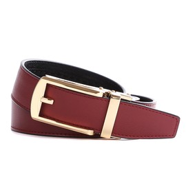 Tonywell Dress Belts for Men, Leather ratcheting belts, Adjustable to Fit 1 3/16"