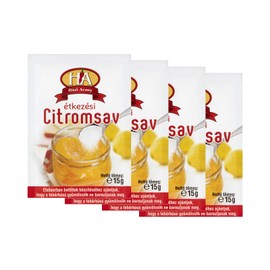 Hazi Arany Citric Acid Powder (E330) Food Colour Preservative 15 g (Pack of 4)