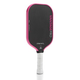 PIKKL VantagePro Carbon Fiber Pickleball Paddle (Pink, 14 mm)