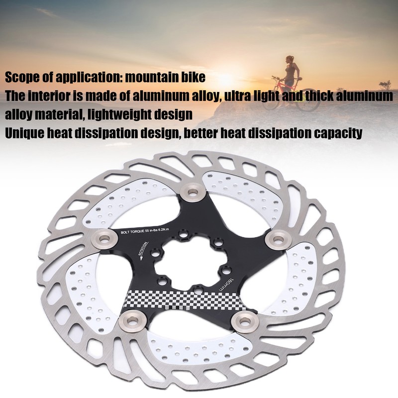 Disc Brake Rotor Black CNC Engraving Milling Anodized Marking Bike
