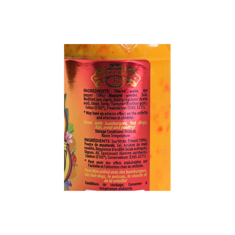 Baron West Indian Hot Sauce 5.5oz Pack of 4 Sealed