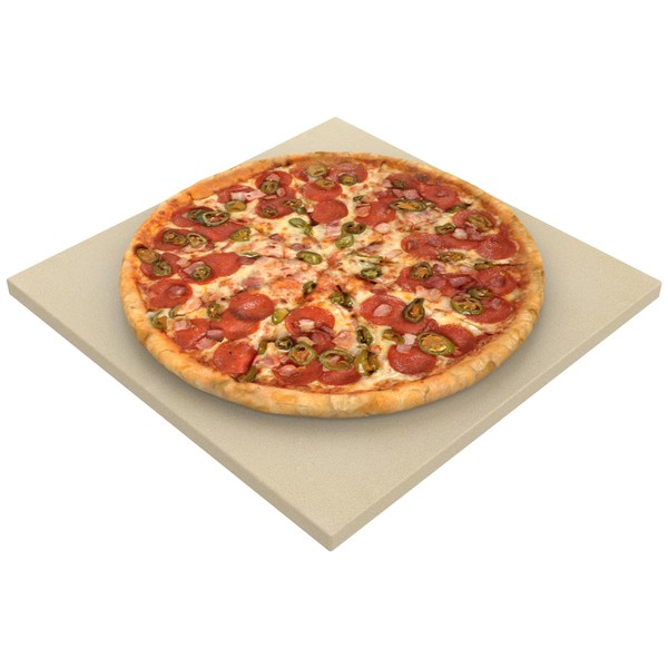 13.2" Square Pizza Stone Replacement for Ooni Koda, Karu & Fyra 12, Ooni 3 Pizza Oven, Big Horn Oven, Cordierite Baking Pizza Stone for Ooni Pizza Stone Accessories, Most Grill & Oven,for Bread &Pizza