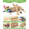 TINDTOP Cat Chew Toys, 12 Pack Silvervine Chew Sticks with
