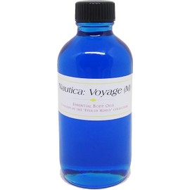 Navitica: Voyage - Type For Men Scented Body Oil Fragrance [Regular Cap - Blue - 4 oz.] - ID#32596
