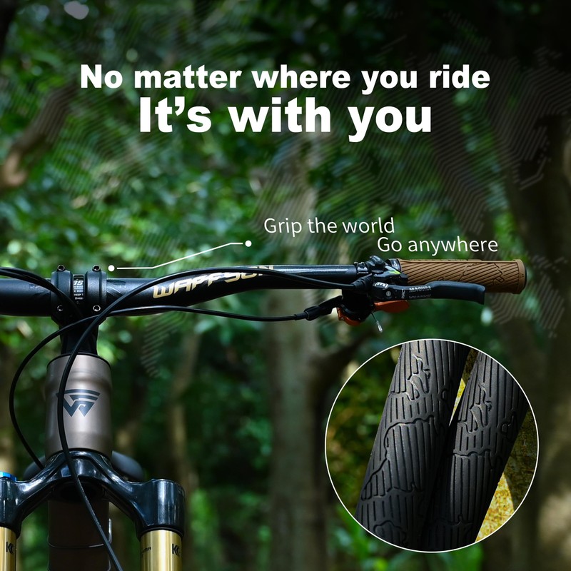WFS World Map MTB Lock-on Grips – Single Clamp Ergonomic