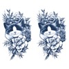 Jagua Tattoos Tattoo Stickers, 2 Weeks Disappearing Henna Tattoos Real