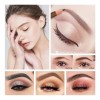 Lápiz Delineador Diseño Cejas + Brocha Doble Punta Kit 3pz
