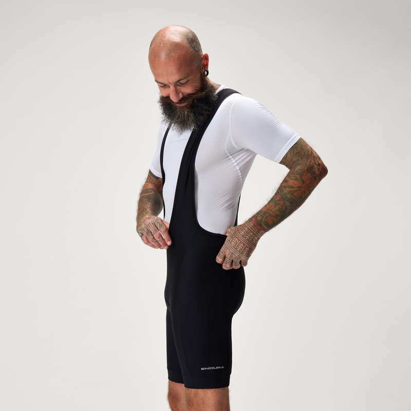 Endura Xtract Gel II Pantaloncini con Bretelle per Uomo, Nero,