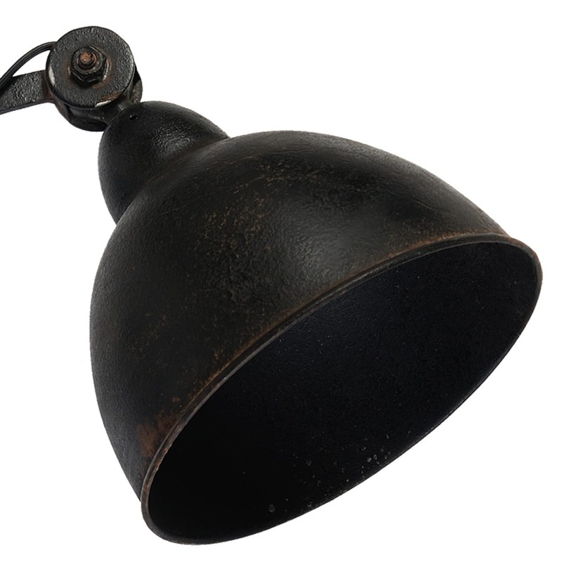 Benjara 18 Inch Wall Mounted Lamp, Extendable Accordion Arm, Iron