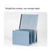 Bookends Simple Style Wide Mouth Design Blue Color Plastic Material