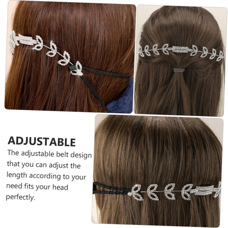 COLLBATH Adjustable Rhinestone Mask Strap Adjuster Ear Hook Holder for