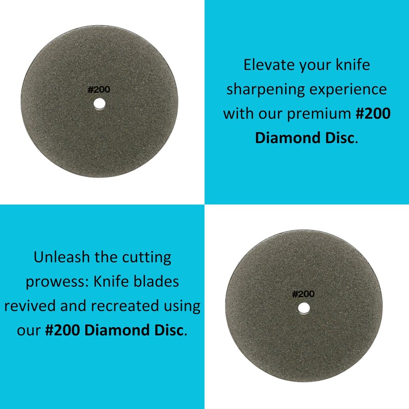 #200 Diamond Sharpening Disc for 𝗛𝗢𝗡𝗘 𝗞𝗻𝗶𝗳𝗲 𝗦𝗵𝗮𝗿𝗽𝗲𝗻𝗲𝗿